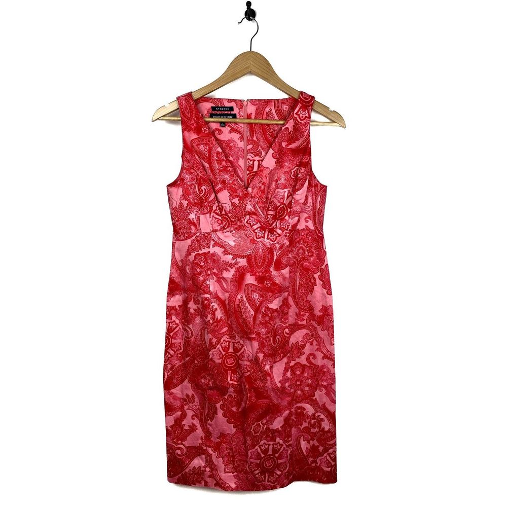 Jones New York Paisley Summer Dress 4 Stretch